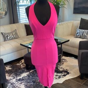 Vibrant Pink Sleeveless Dress